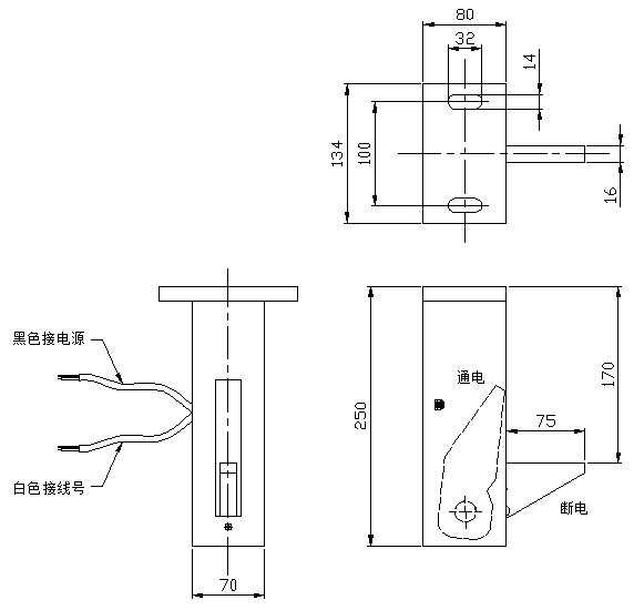 侧装式防坠落安全钩,车库侧装式防坠器尺寸图