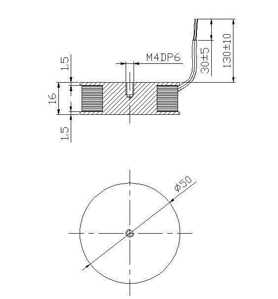 科学仪器磁力搅拌线圈尺寸图