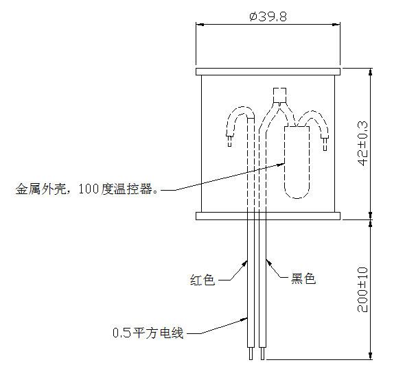 灌肠仪电磁线圈产品侧面图