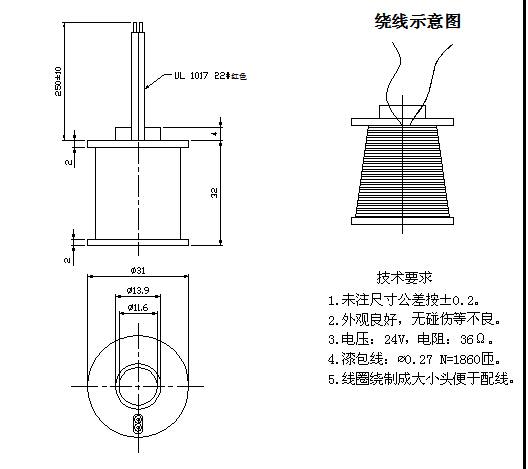 带滑竿线圈_带滑竿电磁线圈_带滑竿电线圈